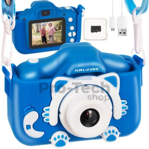 Digitális fényképezőgép gyerekeknek Kruzzel AC22295 - kék 75736