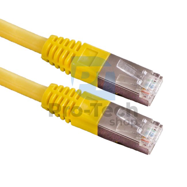 Kábel FTP Cat. 6 Patchcord RJ45, 0,25m, sárga 72486