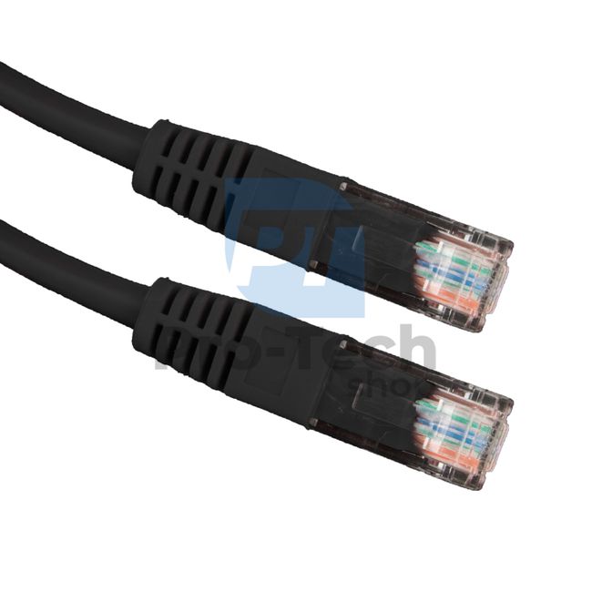 Kábel UTP Cat. 6 Patchcord RJ45, 0,5m, fekete 72478