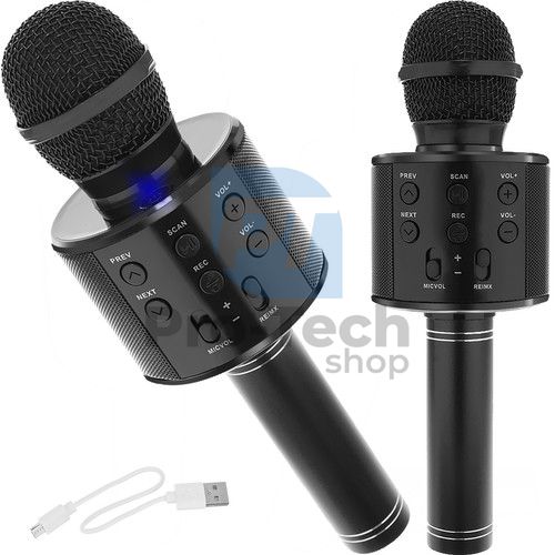 Karaoke mikrofon hangszóróval - fekete Izoxis 22189 75843