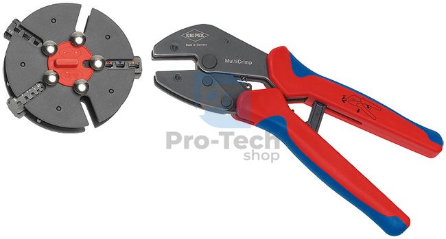 Krimpelő fogó MultiCrimp® 250 mm, multikomponensű nyéllel KNIPEX 08595