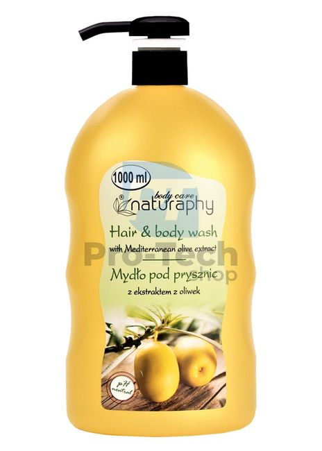 Tusfürdő és sampon 2in1 olivakivonattal Naturaphy 1000ml 30038