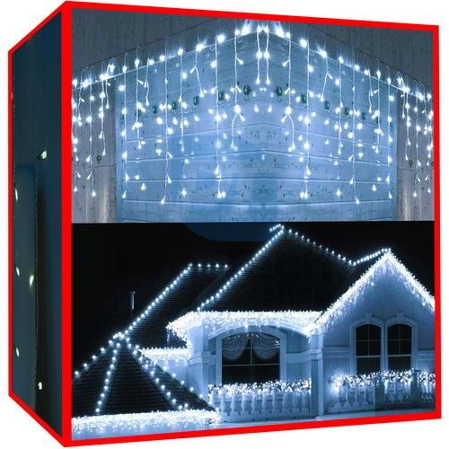 Karácsonyi világítás - jégcsapok 500 LED hideg fehér 76160