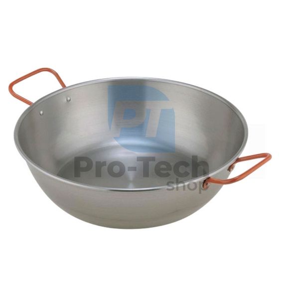Paella wok serpenyő polírozott acél 24cm 54241